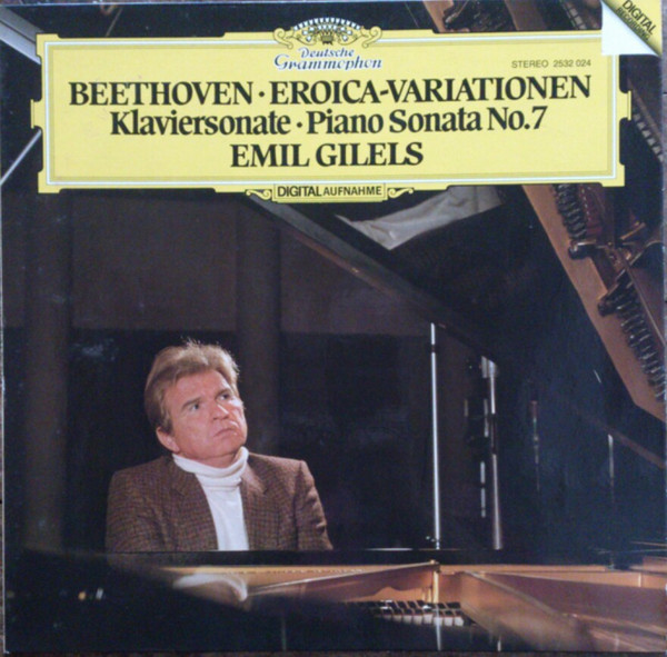 Cover Emil Gilels, Beethoven* - Beethoven Eroica-Variationen / Piano Sonata No.7 (LP, Album) Schallplatten Ankauf