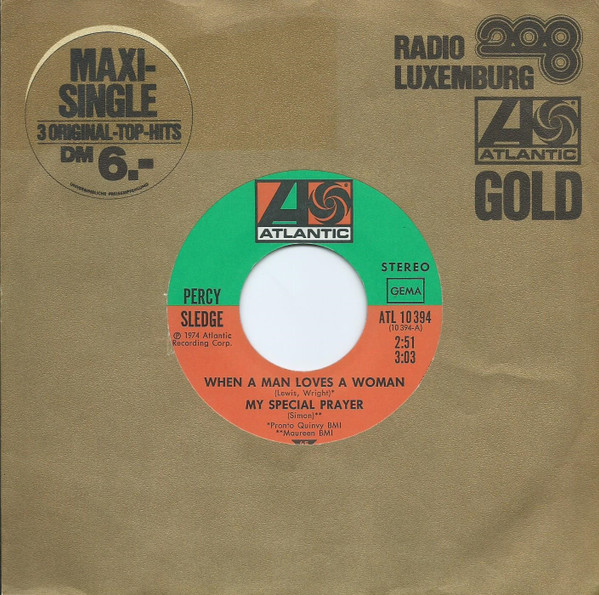 Cover Percy Sledge - When A Man Loves A Woman / My Special Prayer (7, Maxi) Schallplatten Ankauf