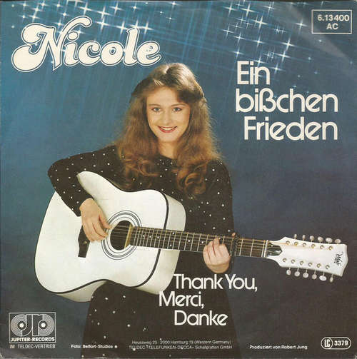 Cover Nicole (2) - Ein Bißchen Frieden (7, Single) Schallplatten Ankauf
