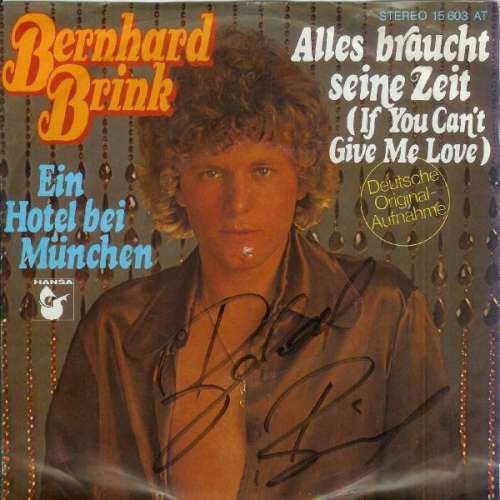 Cover Bernhard Brink - Alles Braucht Seine Zeit (7, Single) Schallplatten Ankauf