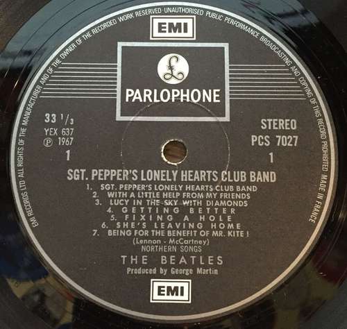 Cover The Beatles - Sgt. Pepper's Lonely Hearts Club Band (LP, Album, RE, Fra) Schallplatten Ankauf