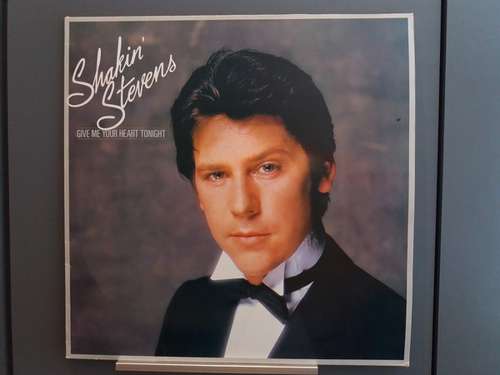 Cover Shakin' Stevens - Give Me Your Heart Tonight (LP, Album, Club) Schallplatten Ankauf