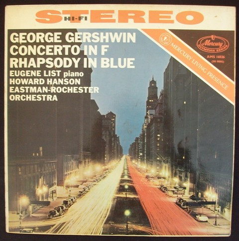Cover George Gershwin, Eugene List ; Eastman-Rochester Symphony Orchestra*, Howard Hanson - Concerto In F; Rhapsody In Blue (LP, Album) Schallplatten Ankauf