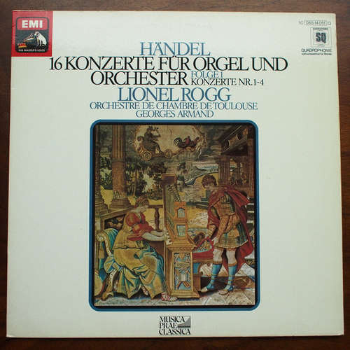 Cover Händel*, Orchestre De Chambre De Toulouse, Georges Armand - 16 Konzerte Für Orgel Und Orchester - Folge 1 Konzerte Nr. 1 - 4 (LP, Quad) Schallplatten Ankauf