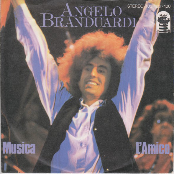 Cover Angelo Branduardi - Musica / L'amico (7, Single) Schallplatten Ankauf