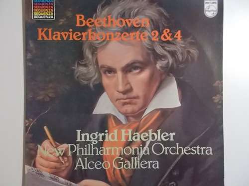 Cover Beethoven*, Ingrid Haebler, New Philharmonia Orchestra, Alceo Galliera - Klavierkonzerte 2 & 4 (LP, Album, RE) Schallplatten Ankauf