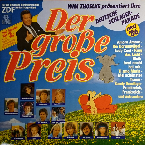 Cover Various - Der Große Preis • Wim Thoelke Präsentiert Ihre Deutsche Schlager-Parade • Neu '86 (LP, Comp, Club) Schallplatten Ankauf