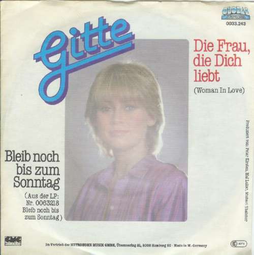 Bild Gitte* - Die Frau, Die Dich Liebt (Woman In Love) (7, Single) Schallplatten Ankauf