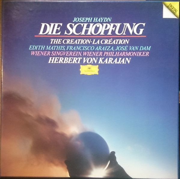 Cover Joseph Haydn - Wiener Singverein, Berliner Philharmoniker, Herbert von Karajan - Die Schöpfung · The Creation · La Création (Box + 2xLP) Schallplatten Ankauf