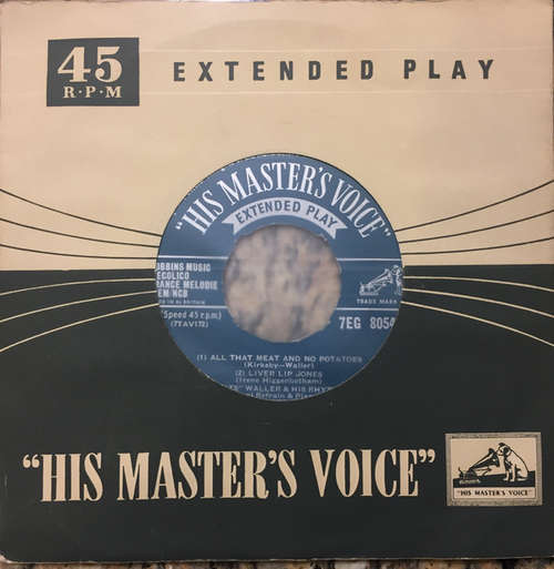 Cover Fats Waller & His Rhythm - All That Meat And No Potatoes (7, EP) Schallplatten Ankauf