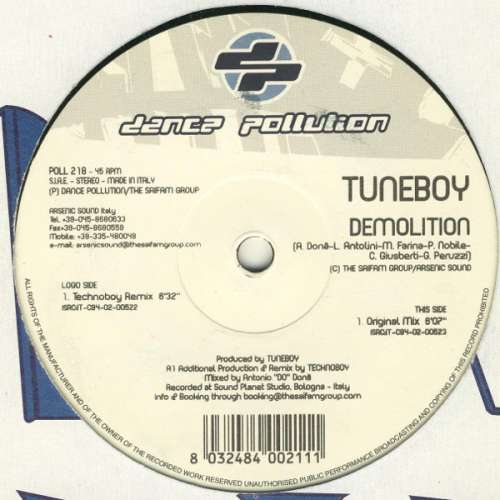 Cover Tuneboy - Demolition (12) Schallplatten Ankauf