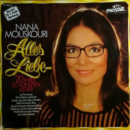 Cover Nana Mouskouri - Alles Liebe...(20 Ihrer Schönsten Lieder) (LP, Comp, Club) Schallplatten Ankauf