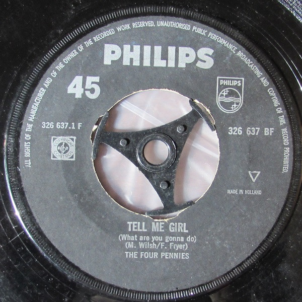 Bild The Four Pennies - Tell Me Girl / Juliet (7) Schallplatten Ankauf
