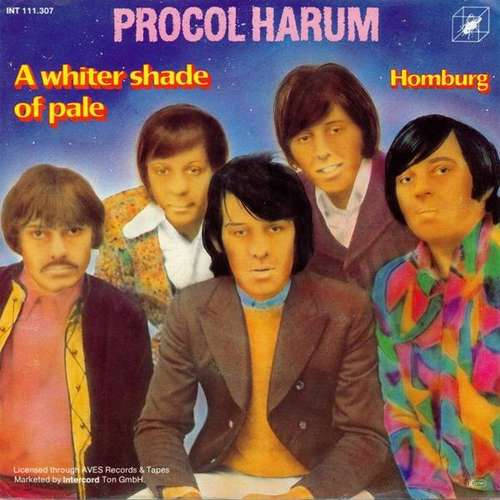 Cover Procol Harum - A Whiter Shade Of Pale / Homburg (7, Single, RE) Schallplatten Ankauf