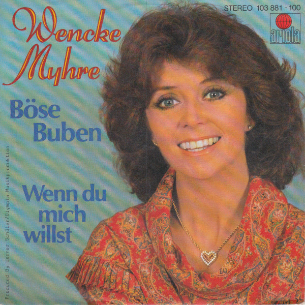 Cover Wencke Myhre - Böse Buben  (7, Single) Schallplatten Ankauf