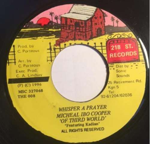 Cover Michael Ibo Cooper* featuring Kadian - Whisper A Prayer (7) Schallplatten Ankauf