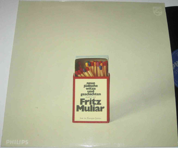 Cover Fritz Muliar - Neue Jüdische Witze Und Geschichten Erzählt Von Fritz Muliar Live Im Europa-Center (LP) Schallplatten Ankauf
