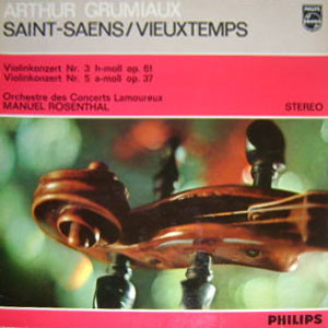Cover Saint-Saëns*, Vieuxtemps*, Arthur Grumiaux - St Saëns : Concerto Pour Violon N°3 / Vieuxtemps : Concerto Pour Violon N°5  (LP, Album) Schallplatten Ankauf