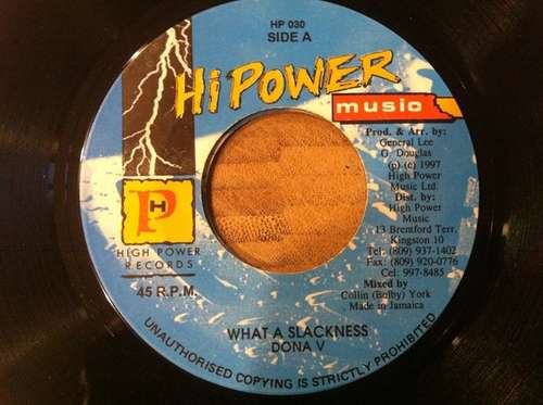 Cover Donna V - What A Slackness (7) Schallplatten Ankauf