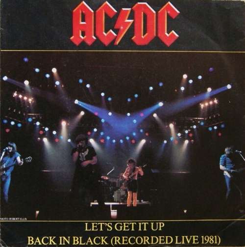 Cover AC/DC - Let's Get It Up / Back In Black (Recorded Live 1981) (7, Single) Schallplatten Ankauf