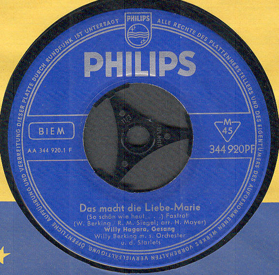 Cover Willy Hagara - Das Macht Die Liebe-Marie (So Schön Wie Heut . . .) (7, Mono) Schallplatten Ankauf