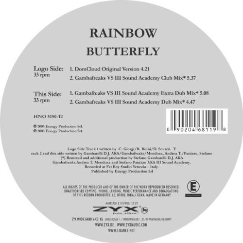 Cover Butterfly (5) - Rainbow (12) Schallplatten Ankauf