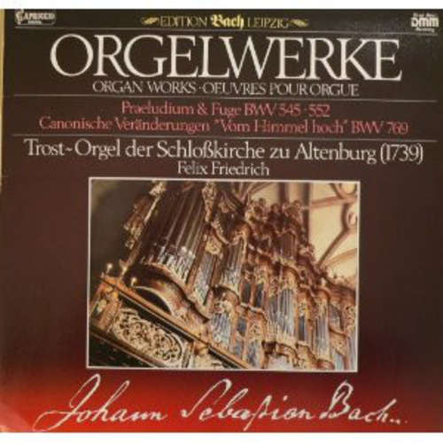 Cover Johann Sebastian Bach - Orgelwerke (LP, Gat) Schallplatten Ankauf