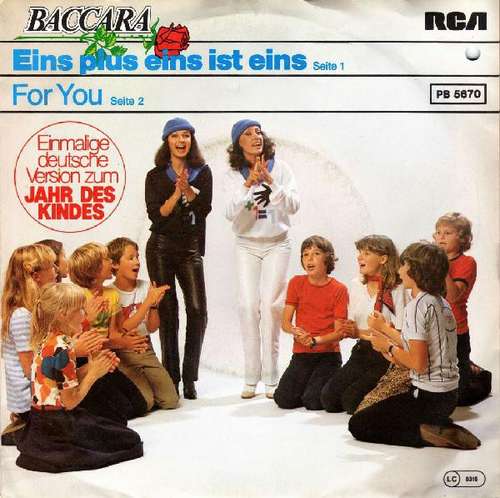 Cover Baccara - Eins Plus Eins Ist Eins (7, Single) Schallplatten Ankauf