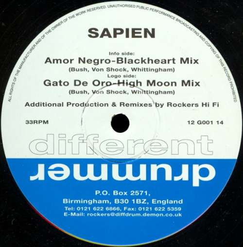 Cover Sapien - Amor Negro / Gato De Oro (12) Schallplatten Ankauf