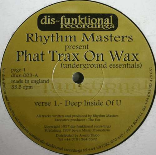 Cover Rhythm Masters - Phat Trax On Wax (Underground Essentials) (12) Schallplatten Ankauf