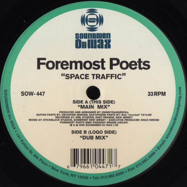 Cover Foremost Poets - Space Traffic (12) Schallplatten Ankauf