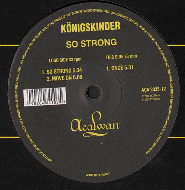 Bild Königskinder (3) - So Strong / Move On / Once (12) Schallplatten Ankauf