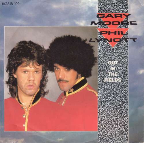 Cover Gary Moore And Phil Lynott - Out In The Fields (7, Single) Schallplatten Ankauf