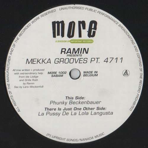 Cover Ramin* - Mekka Grooves Pt. 4711 (12) Schallplatten Ankauf