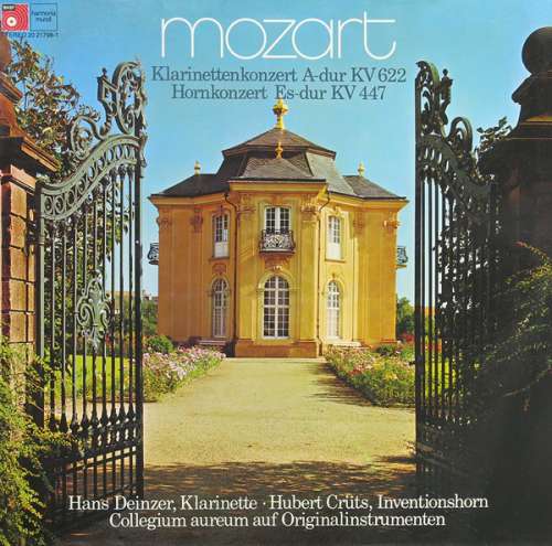 Cover Mozart* / Hans Deinzer, Hubert Crüts, Collegium Aureum Auf Originalinstrumenten* - Klarinettenkonzert A-dur KV 622 / Hornkonzert Es-dur KV 447 (LP) Schallplatten Ankauf