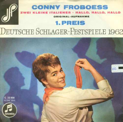 Cover Conny* - Zwei Kleine Italiener / Hallo, Hallo, Hallo (7, Single, Mono) Schallplatten Ankauf