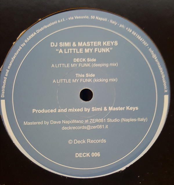 Bild DJ Simi & Master Keys - A Little My Funk (12) Schallplatten Ankauf