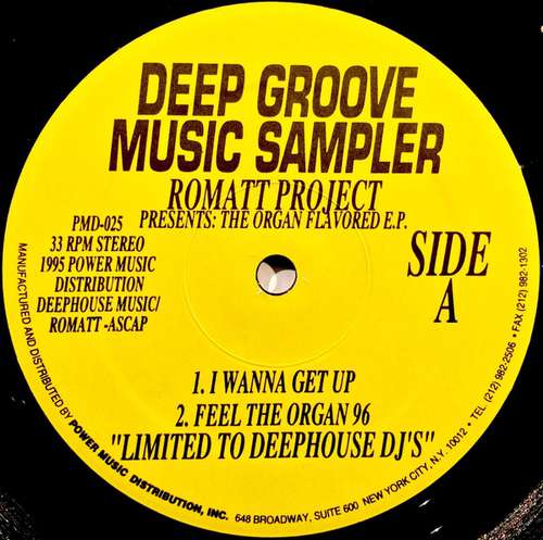 Cover Romatt Project* - The Organ Flavored E.P. (12, EP) Schallplatten Ankauf