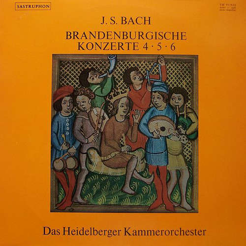 Cover J. S. Bach*, Das Heidelberger Kammerorchester* - Brandenburgische Konzerte 4 • 5 • 6 (LP) Schallplatten Ankauf