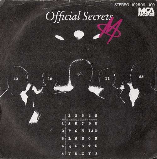 Cover M (2) - Official Secrets (7, Single) Schallplatten Ankauf