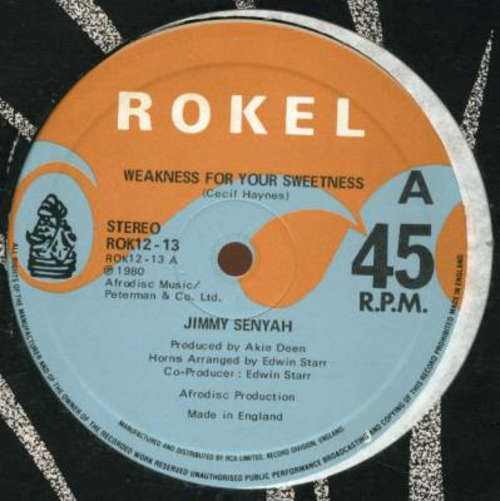 Cover Jimmy Senyah - Weakness For Your Sweetness (12) Schallplatten Ankauf