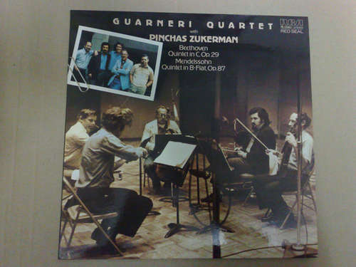 Cover Guarneri Quartett* & Pinchas Zukerman - Beethoven* / Mendelssohn-Bartholdy* - Quintett C-dur, Op. 29 / Quintett B-dur, Op. 87 (LP) Schallplatten Ankauf