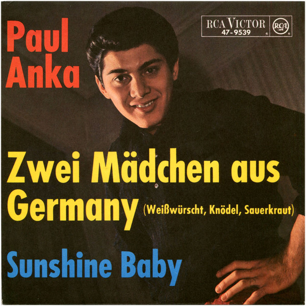 Cover Paul Anka - Zwei Mädchen Aus Germany (7, Single) Schallplatten Ankauf
