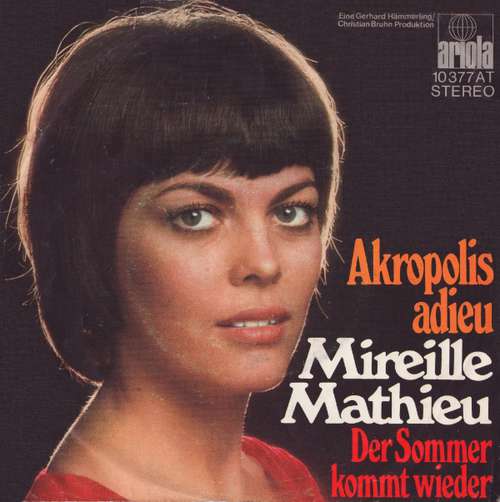 Cover Mireille Mathieu - Akropolis Adieu  (7, Single) Schallplatten Ankauf