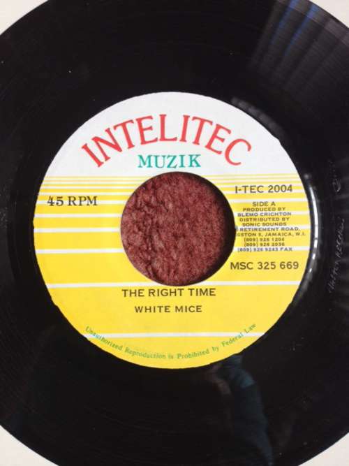 Cover zu White Mice (2) - The Right Time (7) Schallplatten Ankauf
