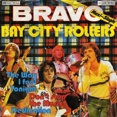 Cover Bay City Rollers - Don't Stop The Music / The Way I Feel Tonight / Dedication (7, Single) Schallplatten Ankauf