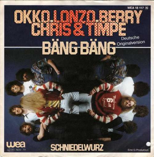 Cover Okko, Lonzo, Berry, Chris & Timpe - Bäng Bäng (7, Single) Schallplatten Ankauf