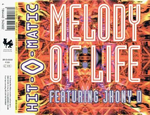 Cover Hit-O-Matic Featuring Jhony D - Melody Of Life (CD, Maxi) Schallplatten Ankauf