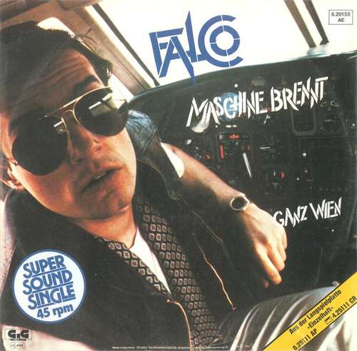 Cover Falco - Maschine Brennt (12) Schallplatten Ankauf