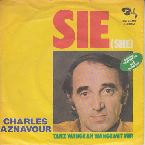 Cover Charles Aznavour - Sie (She) (7, Single) Schallplatten Ankauf